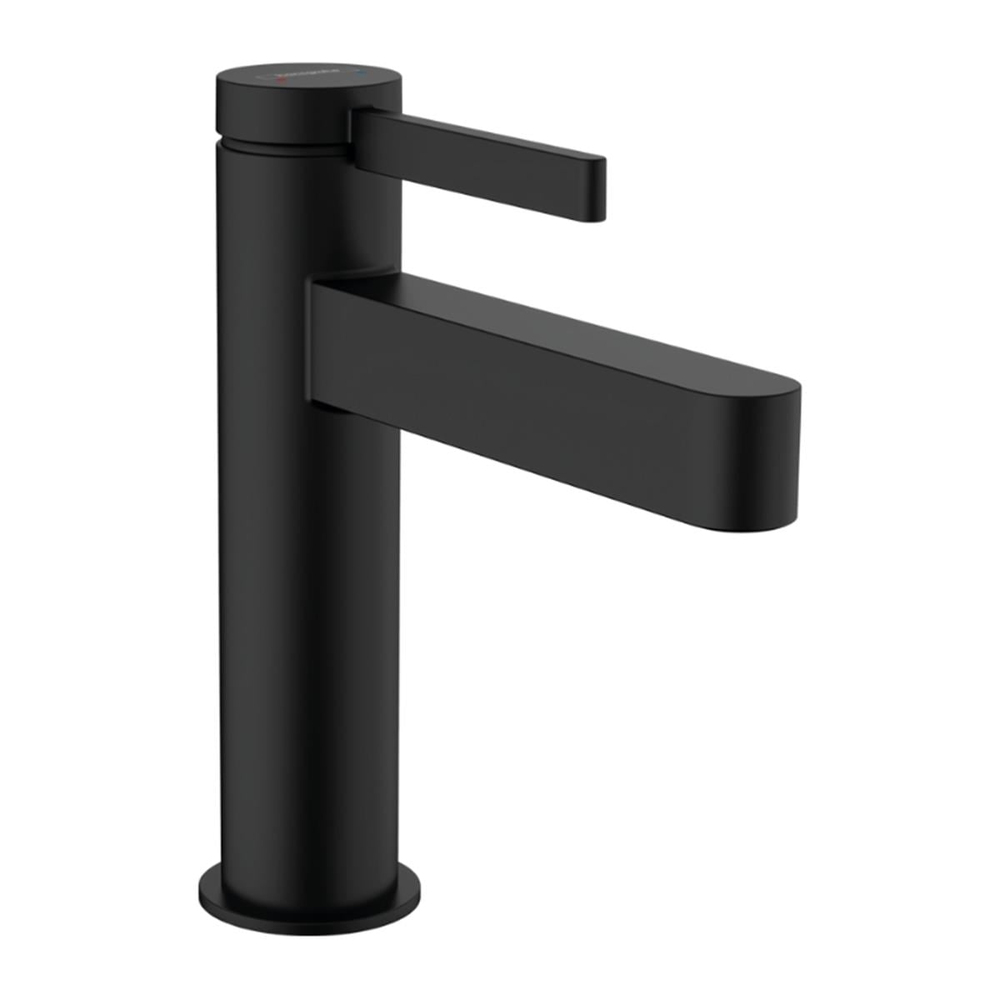 Hansgrohe Finoris Tek Kollu Lavabo Bataryası 110 Kumandalı Satin Siyah