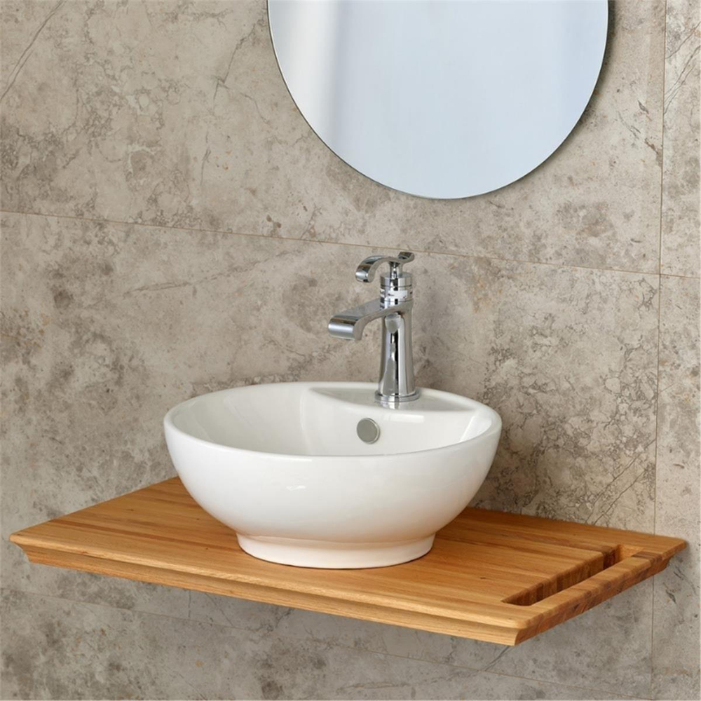 Lena E-5033 Tezgah Üstü Porselen Lavabo Beyaz