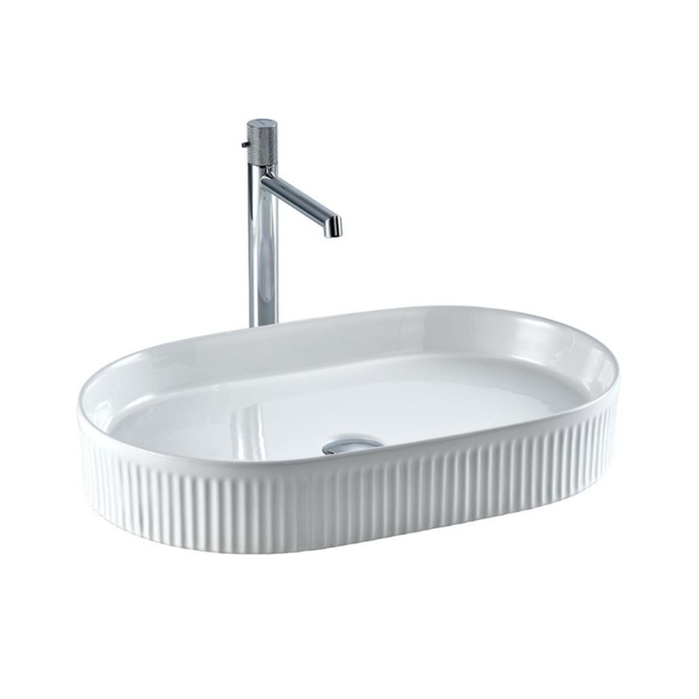 Lena EY-4702 Tezgah Üstü Lavabo Beyaz Beyaz