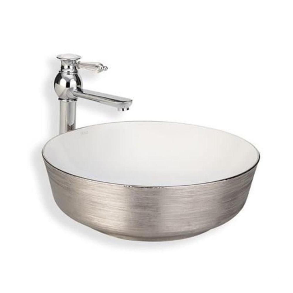Lena E-5004G Tezgah Üstü Porselen Lavabo Karma