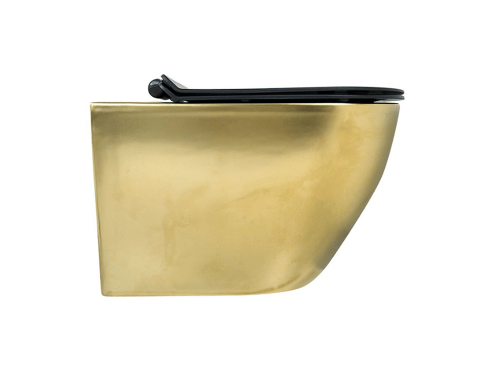 Pure Concept Fiore Mat Gold Kanalsız Asma Klozet Kapak Dahil