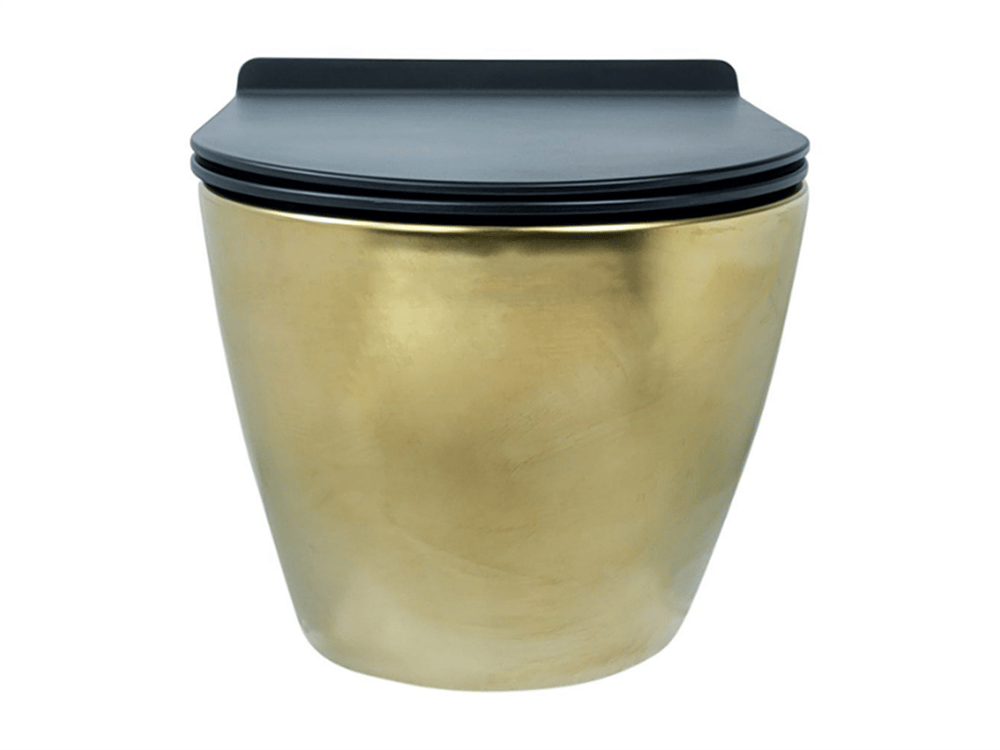 Pure Concept Fiore Mat Gold Kanalsız Asma Klozet Kapak Dahil