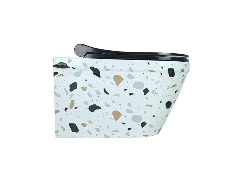 Pure Concept Terrazzo Kanalsız Asma Klozet Kapak Dahil