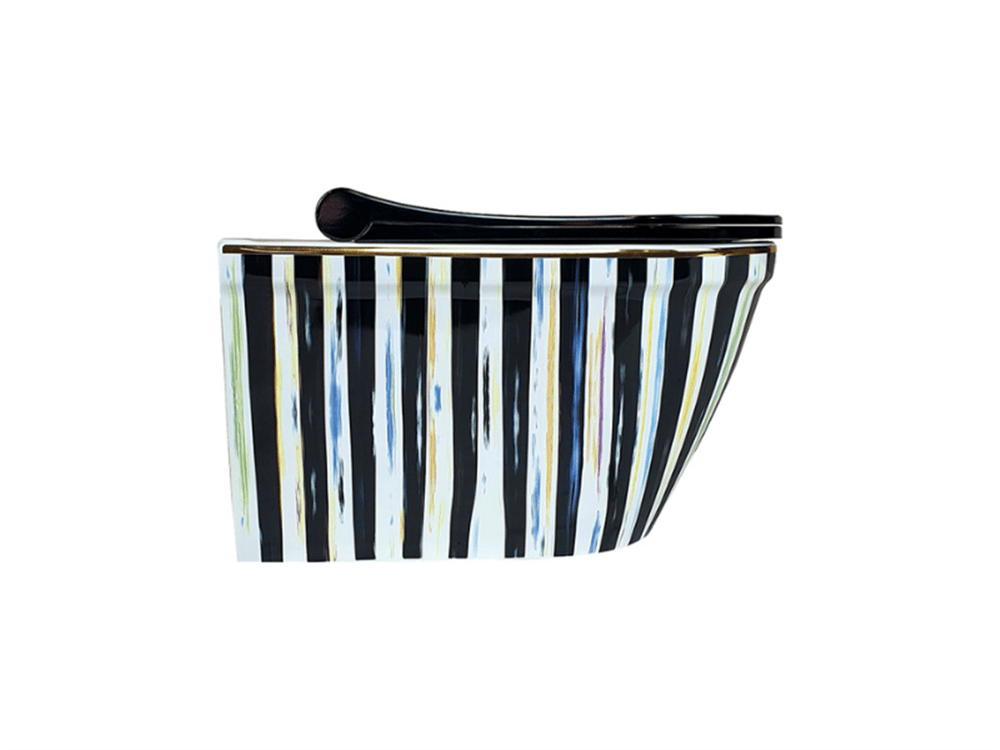 Pure Concept Stripe Kanalsız Asma Klozet Kapak Dahil