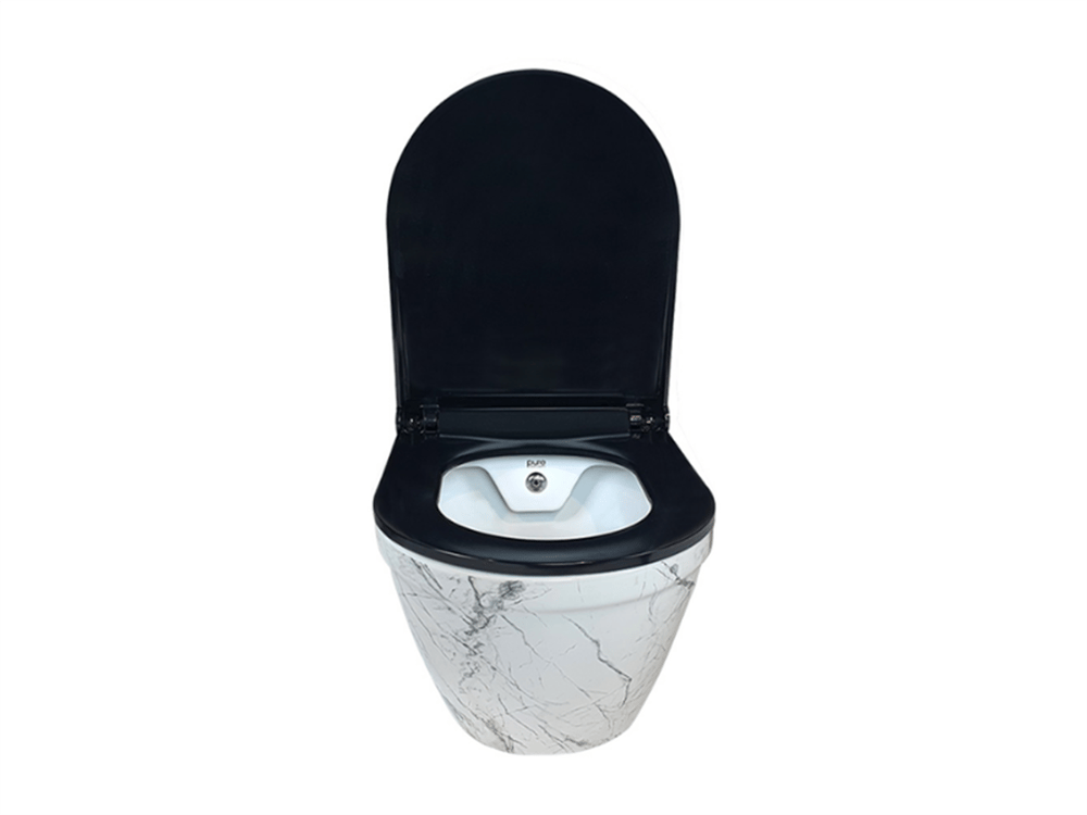 Pure Concept Sharp Calacatta Kanalsız Asma Klozet Kapak Dahil