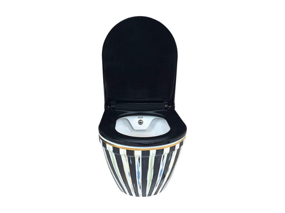 Pure Concept Stripe Kanalsız Asma Klozet Kapak Dahil