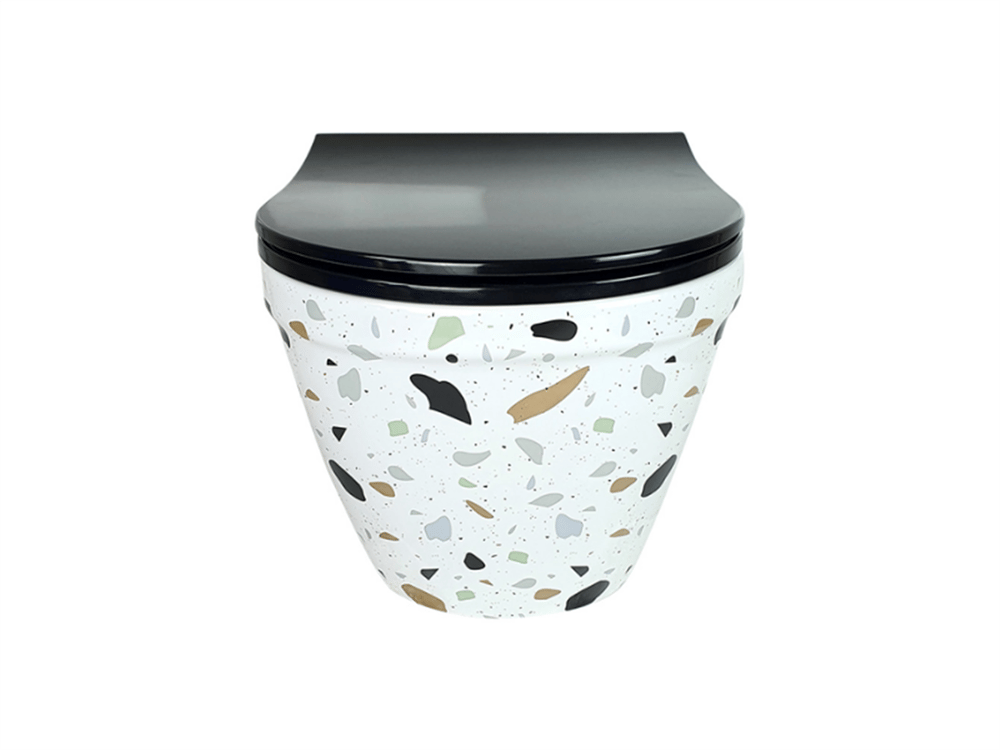 Pure Concept Terrazzo Kanalsız Asma Klozet Kapak Dahil
