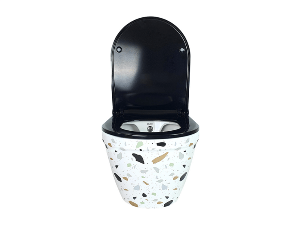 Pure Concept Terrazzo Kanalsız Asma Klozet Kapak Dahil