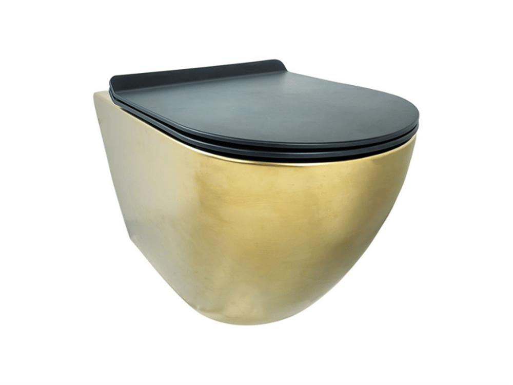 Pure Concept Fiore Mat Gold Kanalsız Asma Klozet Kapak Dahil