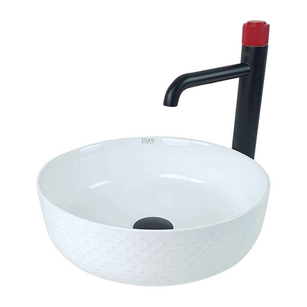 Pure Concept Beyaz Tezgah Üstü Çanak Lavabo
