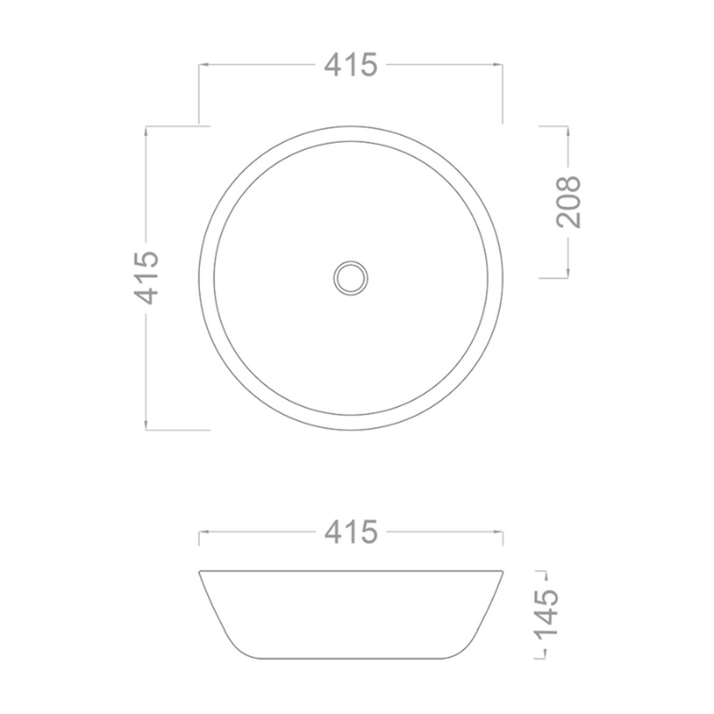 Pure Concept Petra 42 cm Dekoratif Tezgah Üstü Çanak Lavabo