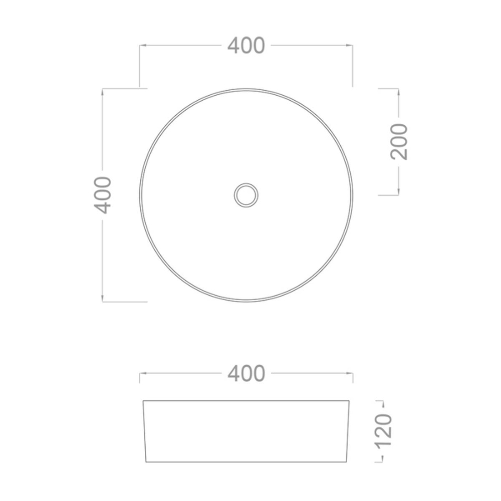 Pure Concept Faralya 40 cm Siyah Sarı Tezgah Üstü Çanak Lavabo