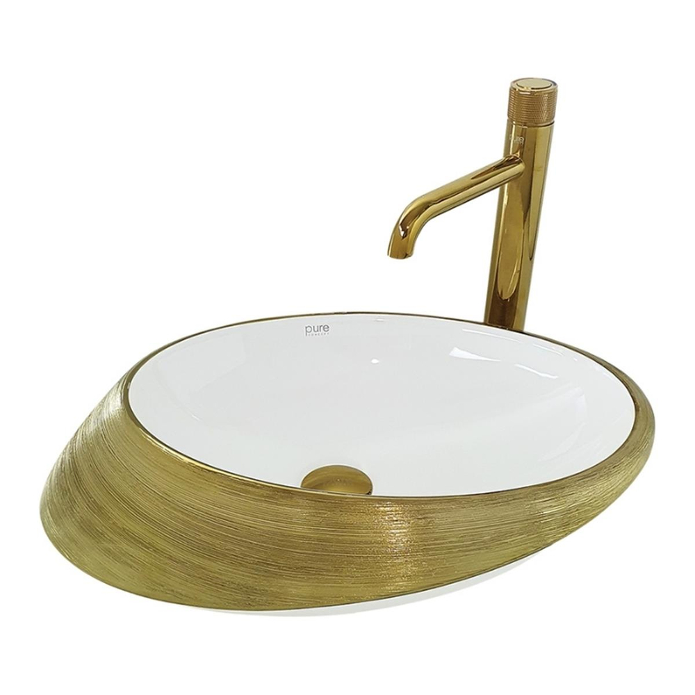 Pure Concept Ufo Altın Çanak Lavabo