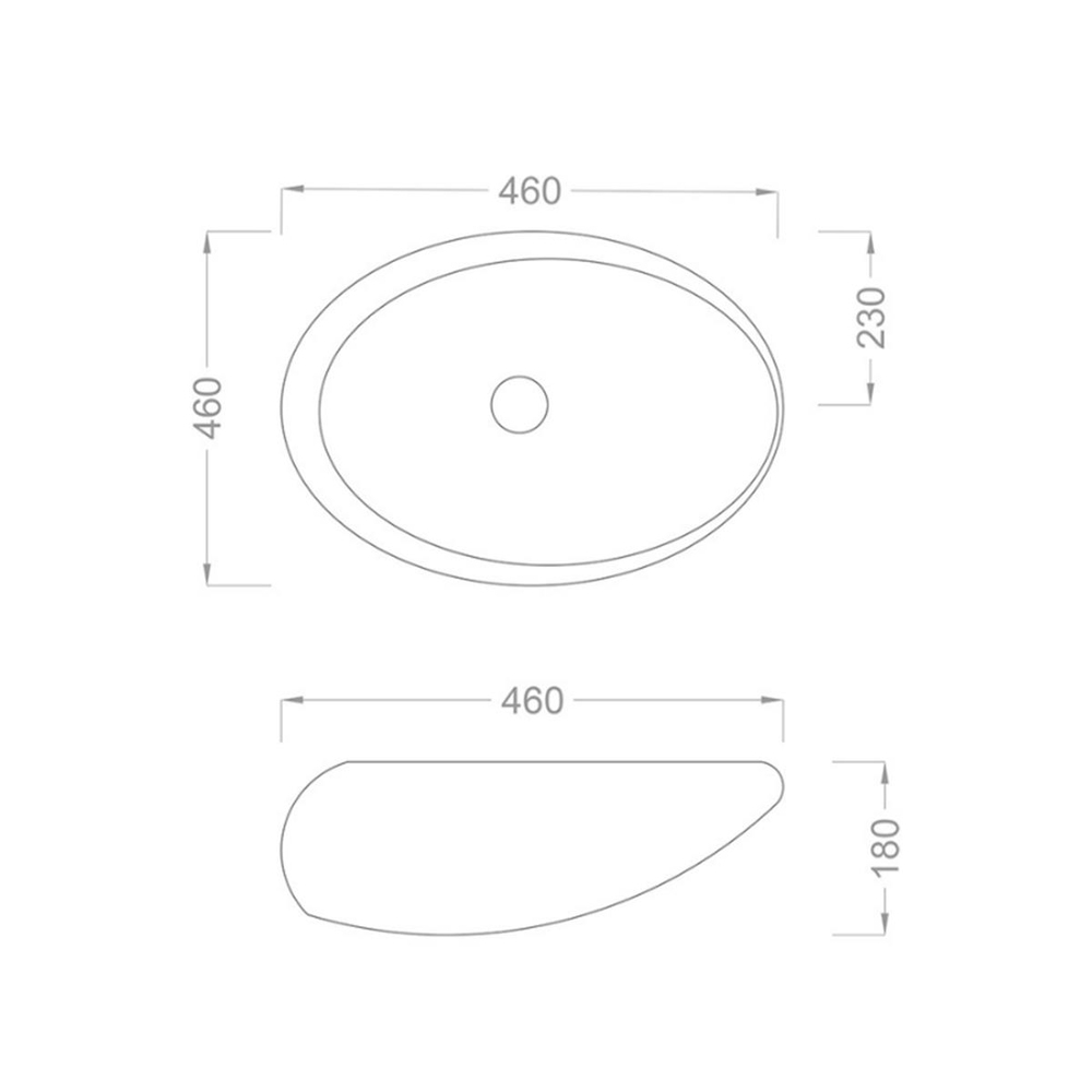 Pure Concept Ufo Altın Çanak Lavabo