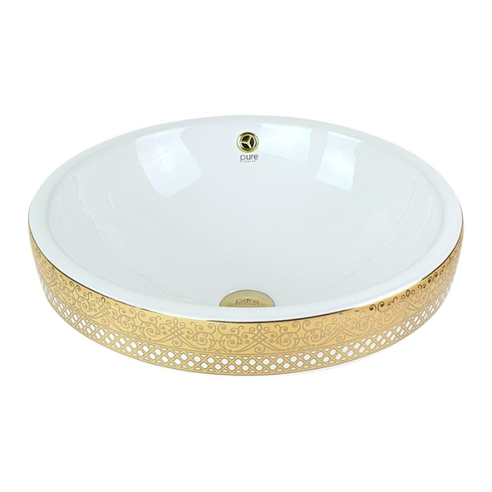 Pure Concept Beyaz Altın Çanak Lavabo
