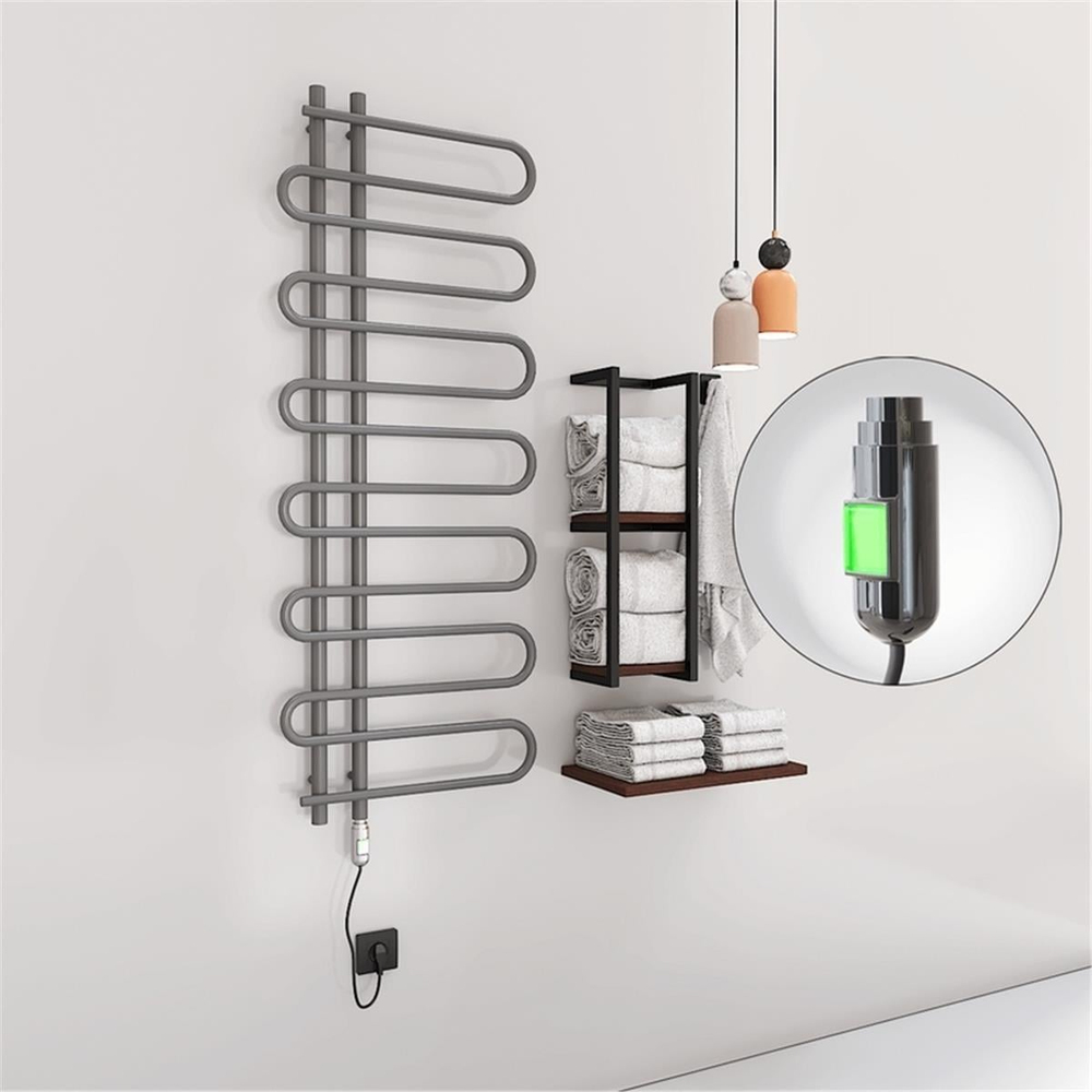 ZANTE Elektirikli Havlupan 600x1400 Antrasit (On/Off Düğmeli) 600W