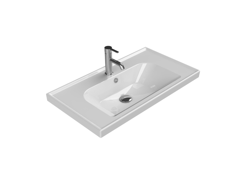 Turkuaz Frame 80x45 Cm Etajerli Lavabo