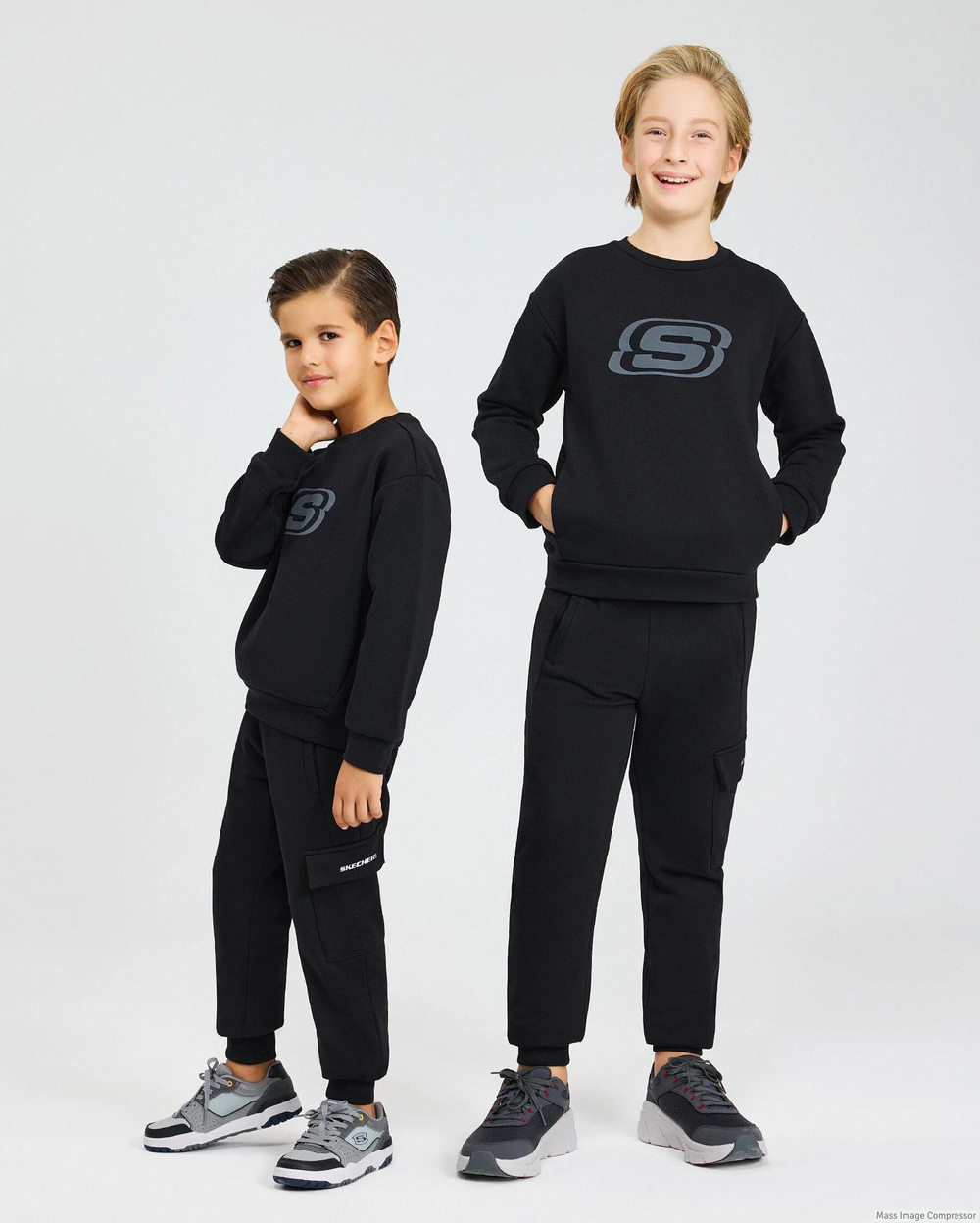 Skechers B Essential Crew Neck Sweatshirt Erkek Çocuk  Bisiklet Yaka Sweat