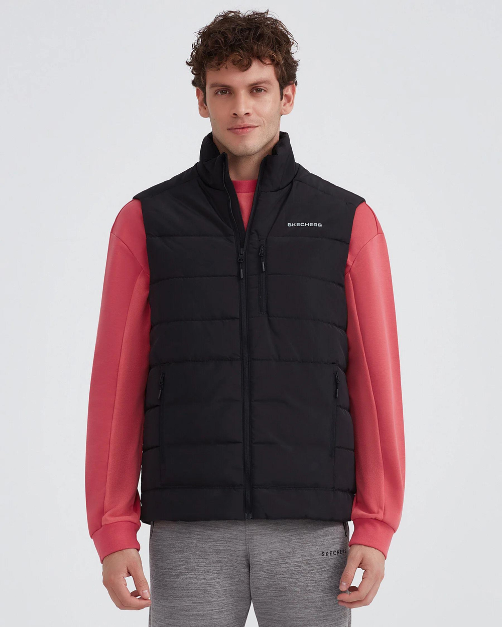 Skechers M Pocket Vest Erkek Siyah Yelek