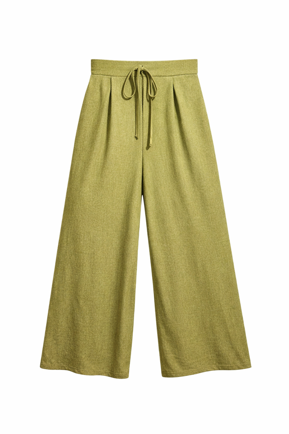 4890 Kadın Palazzo Dökümlü Pantolon Olive