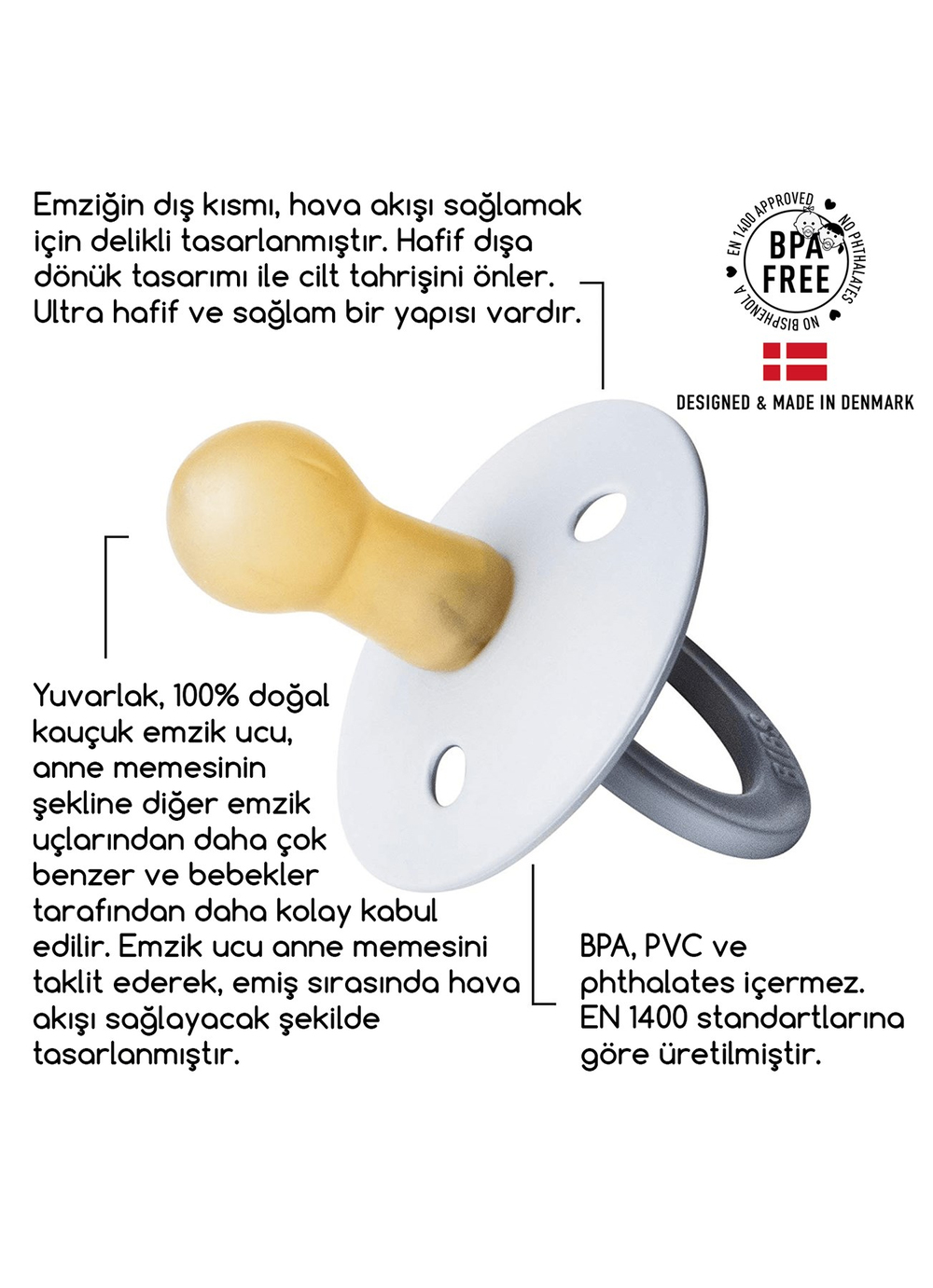 Bibs Colour Kauçuk Emzik 6+ Ay 