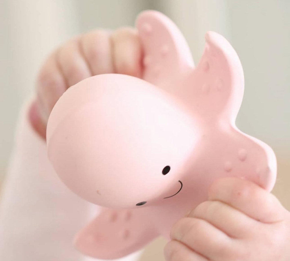 BIBS Tikiri Doğal Kauçuk Diş Kaşıyıcılı Oyuncak - Octopus