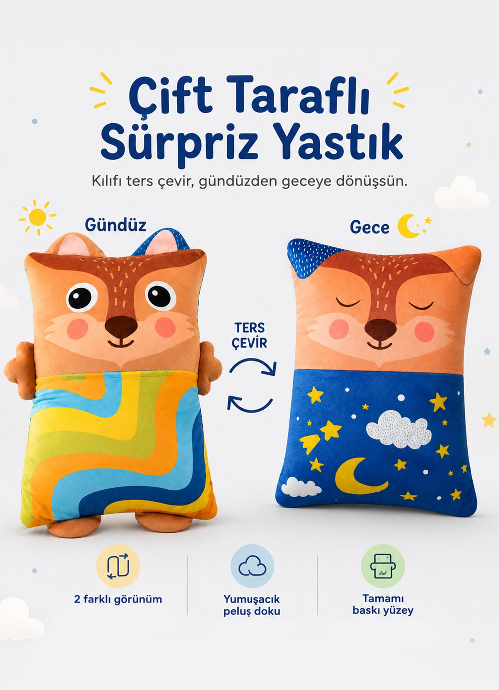 Foxy Yastık Kahverengi