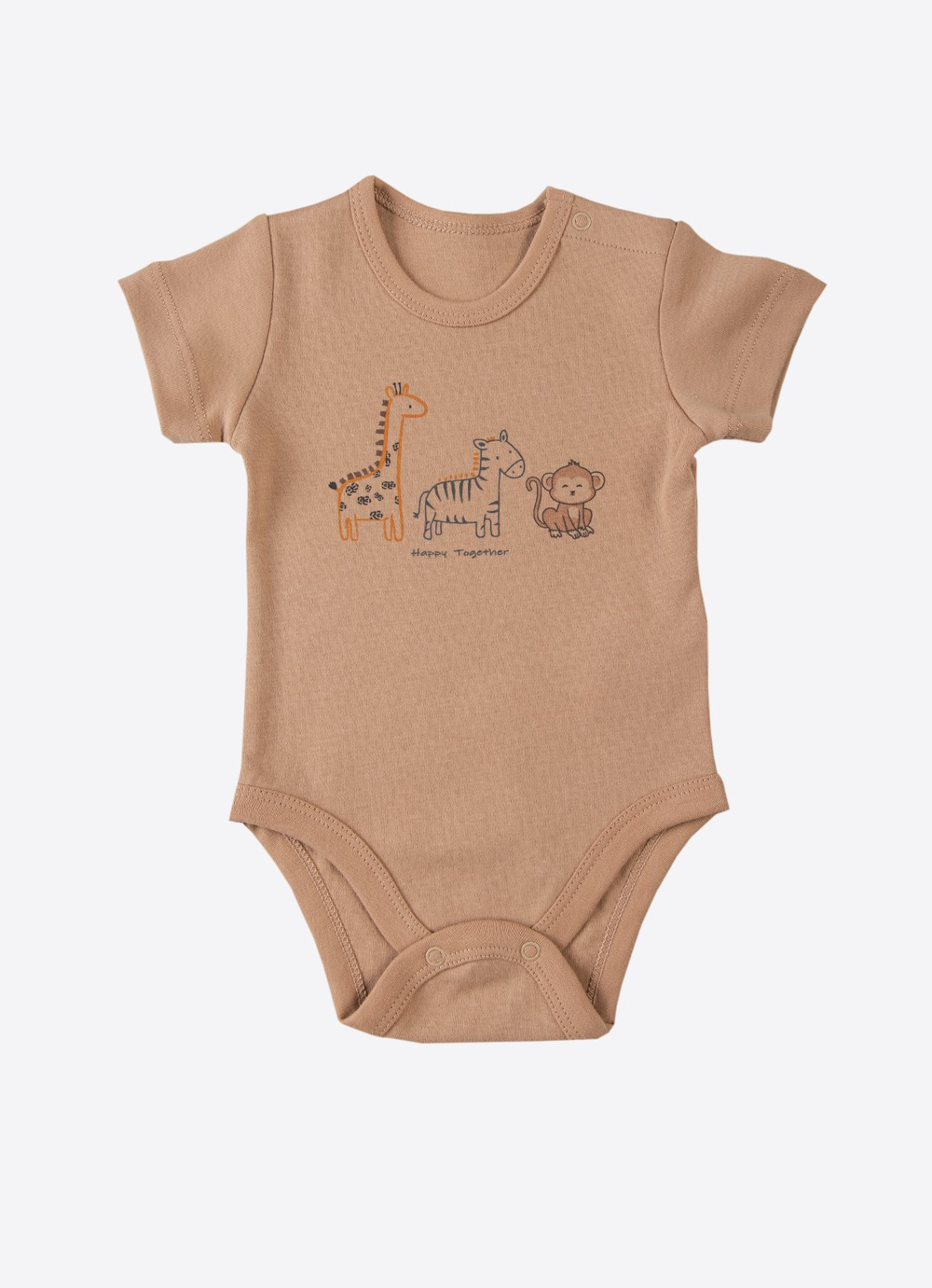 Organik Animal 3lü Kısakol Body Sarı