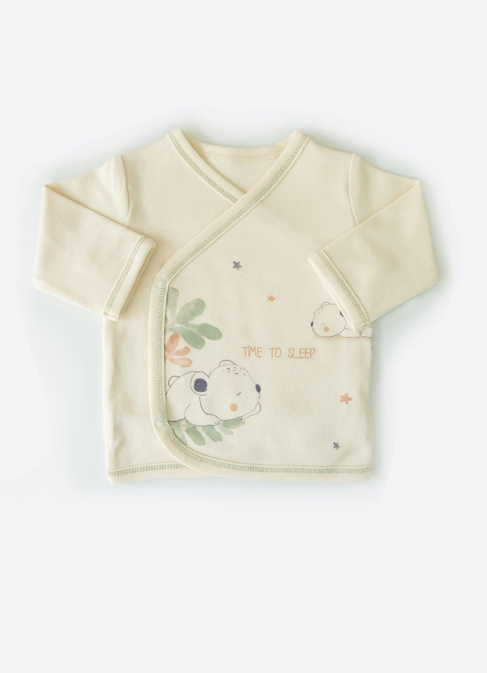 Organik Big Bear 5li Zıbın Set Natural-Yeşil