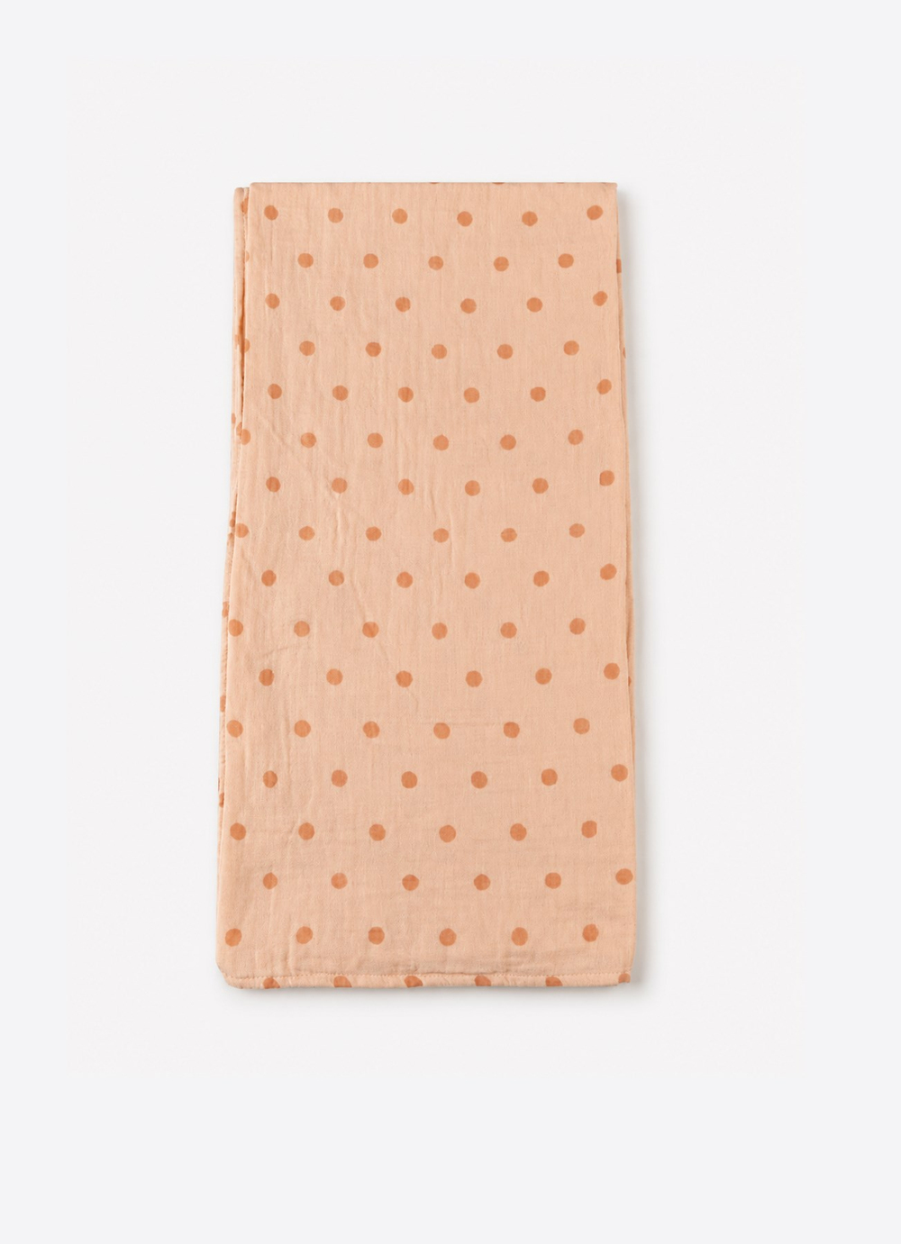 Organik Big Dots Müslin Battaniye Turuncu