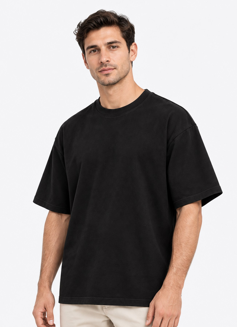 Organik Bono Owersize T-Shirt Siyah