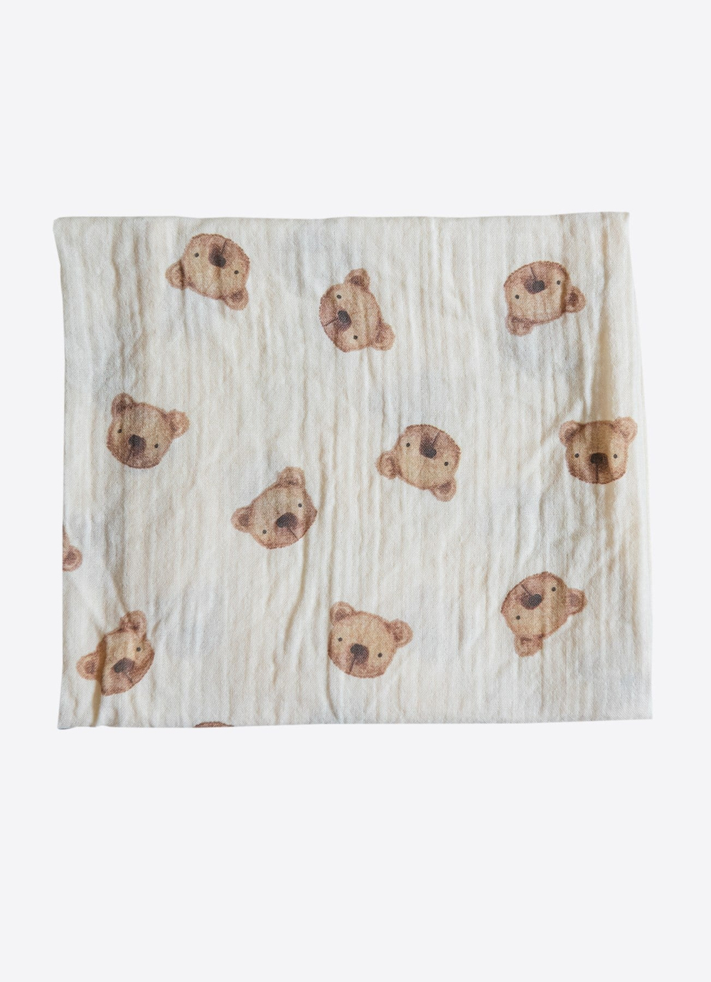 Organik Brown Bear Müslin Battanite Natural