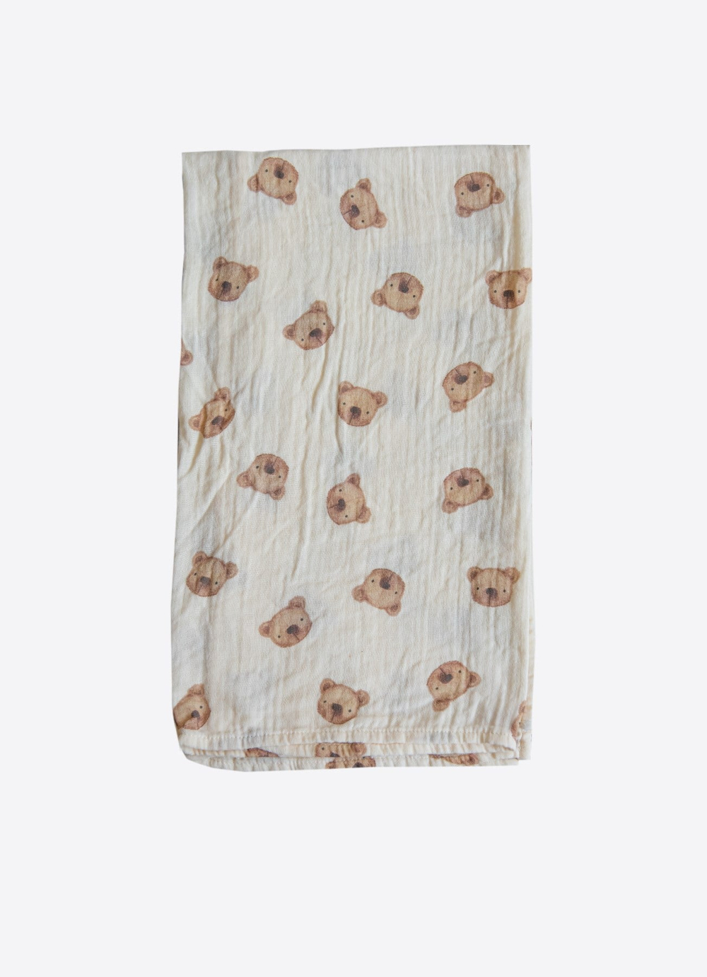 Organik Brown Bear Müslin Battanite Natural
