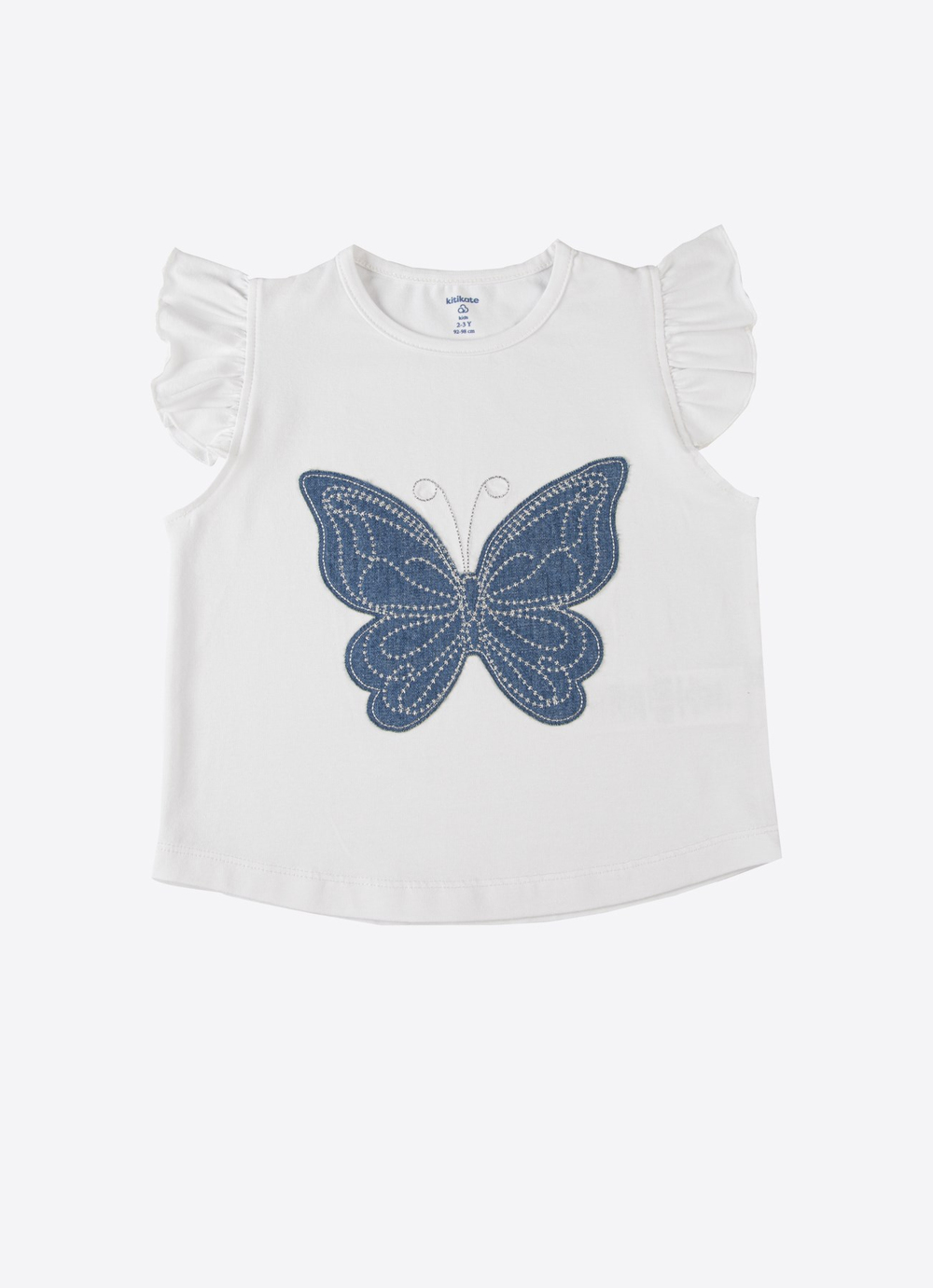 Organik Butterly T-Shirt Beyaz