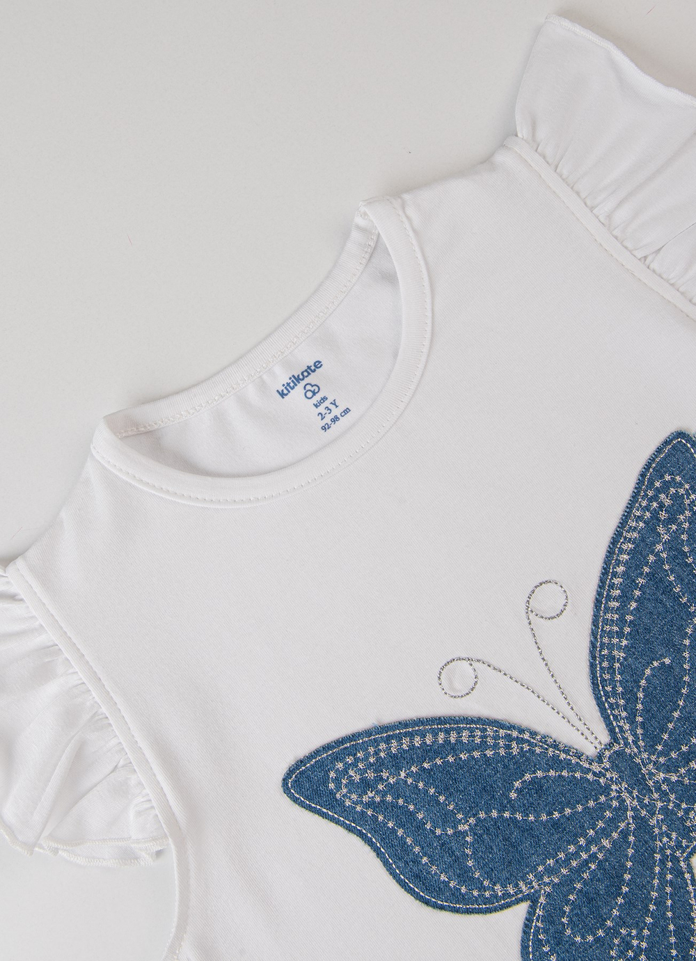 Organik Butterly T-Shirt Beyaz