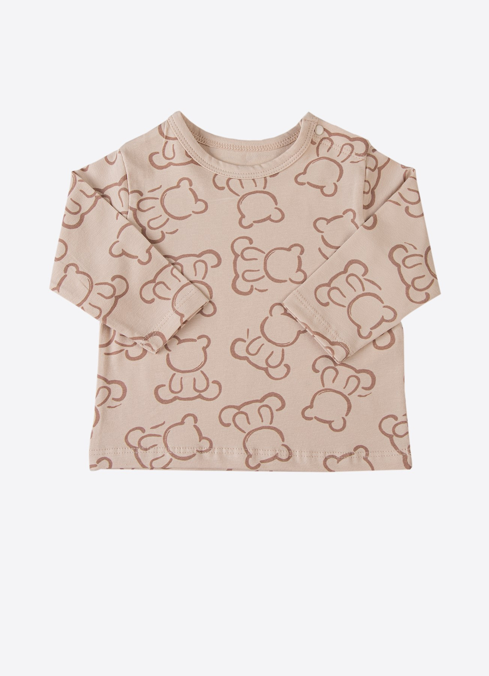 Organik Cody 2li Pijama Takımı Bej