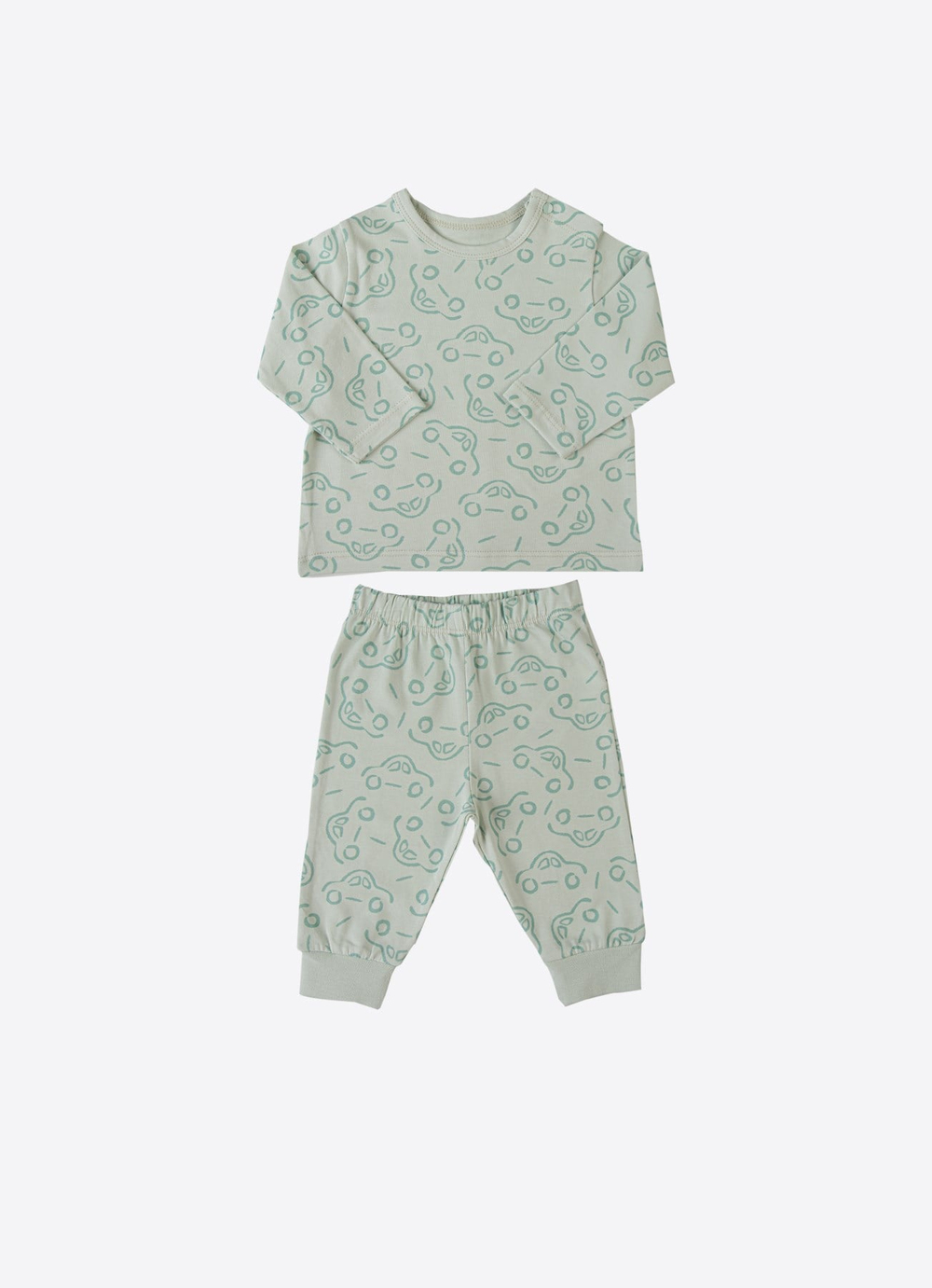 Organik Cody 2li Pijama Takımı Yeşil