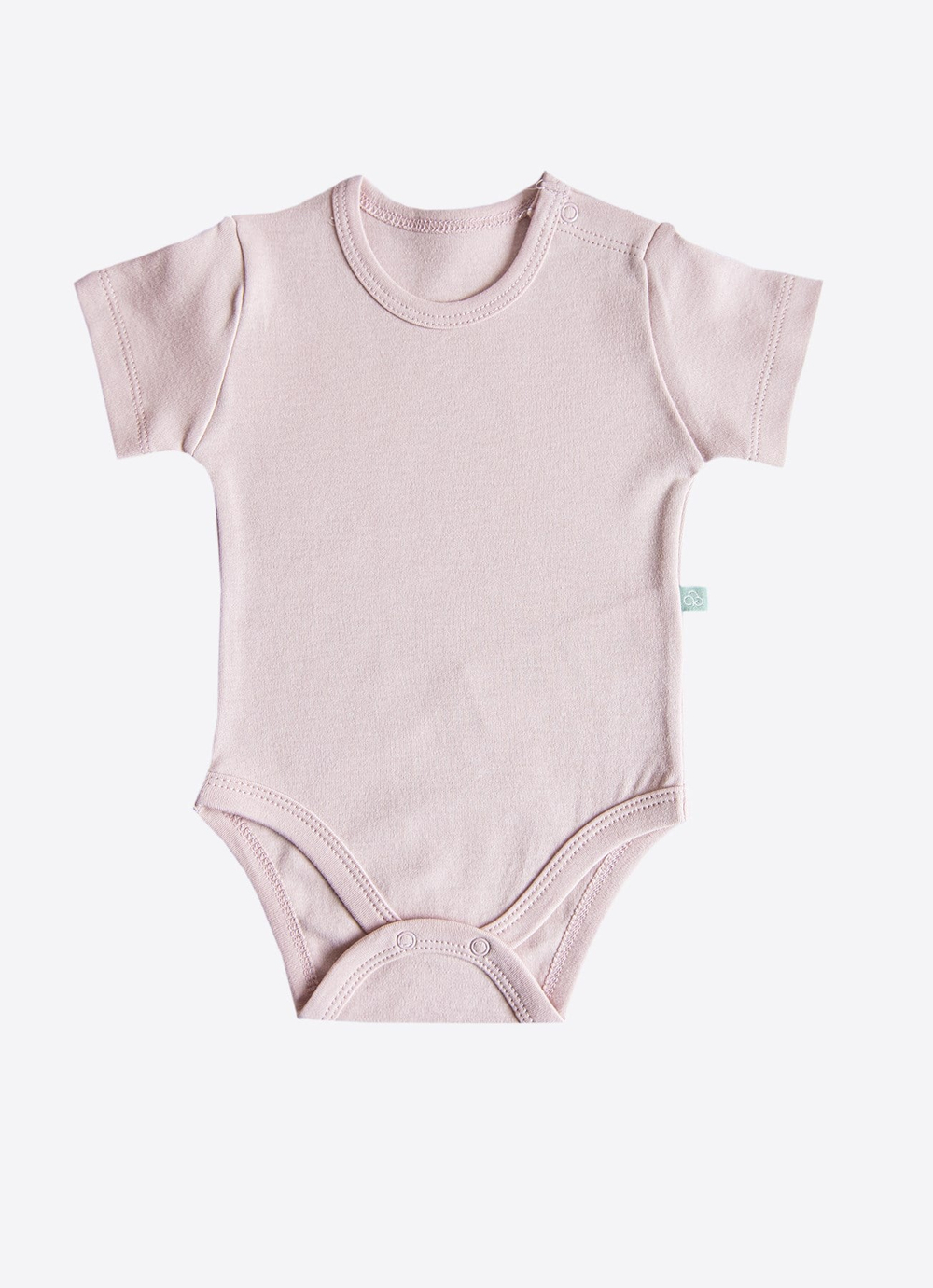 Organik Cute Bunny 3lü Kısa Kol Body Pembe