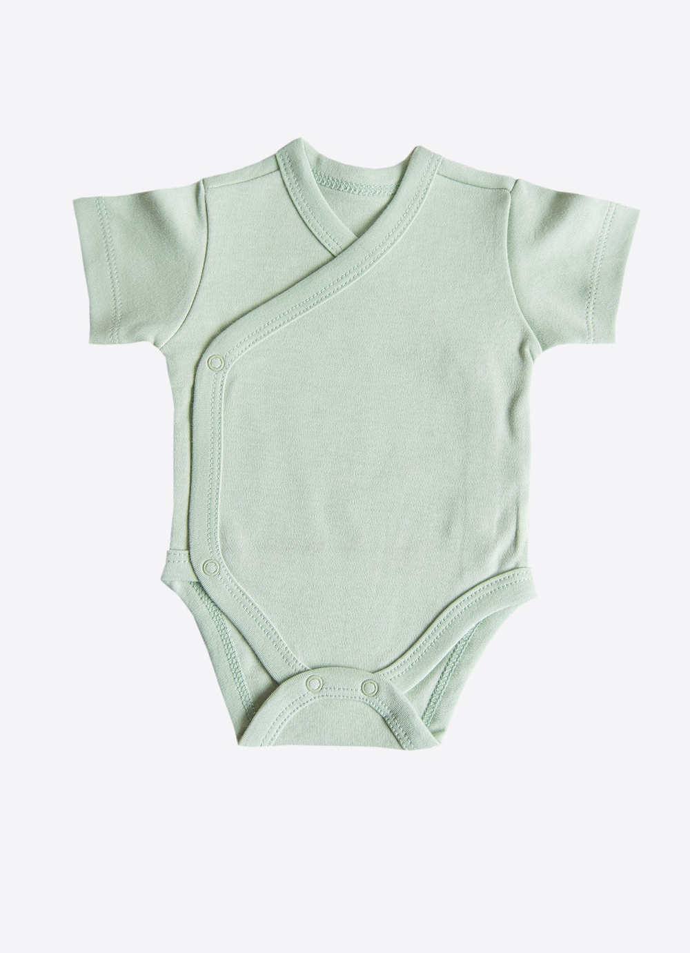 Organik Cute Bunny 3lü Kruvaze Kısa Kol Body Pembe
