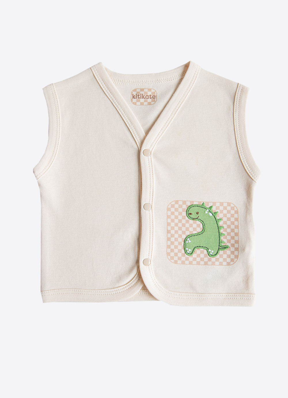 Organik Dinomush Yelek Natural