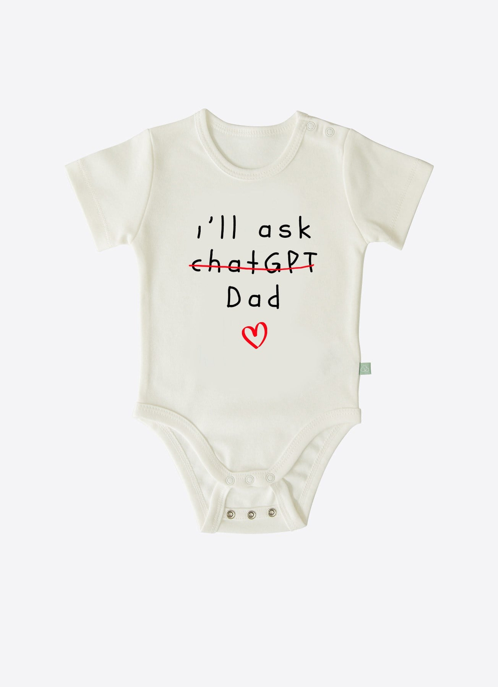 Organik I'll Ask Dad Kısa Kol Uzayan Body-Ekru