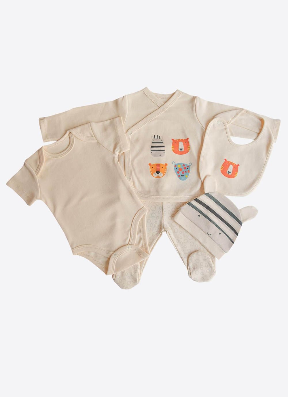 Organik Jungle Bundle 5li Hastane Çıkış Seti Natural
