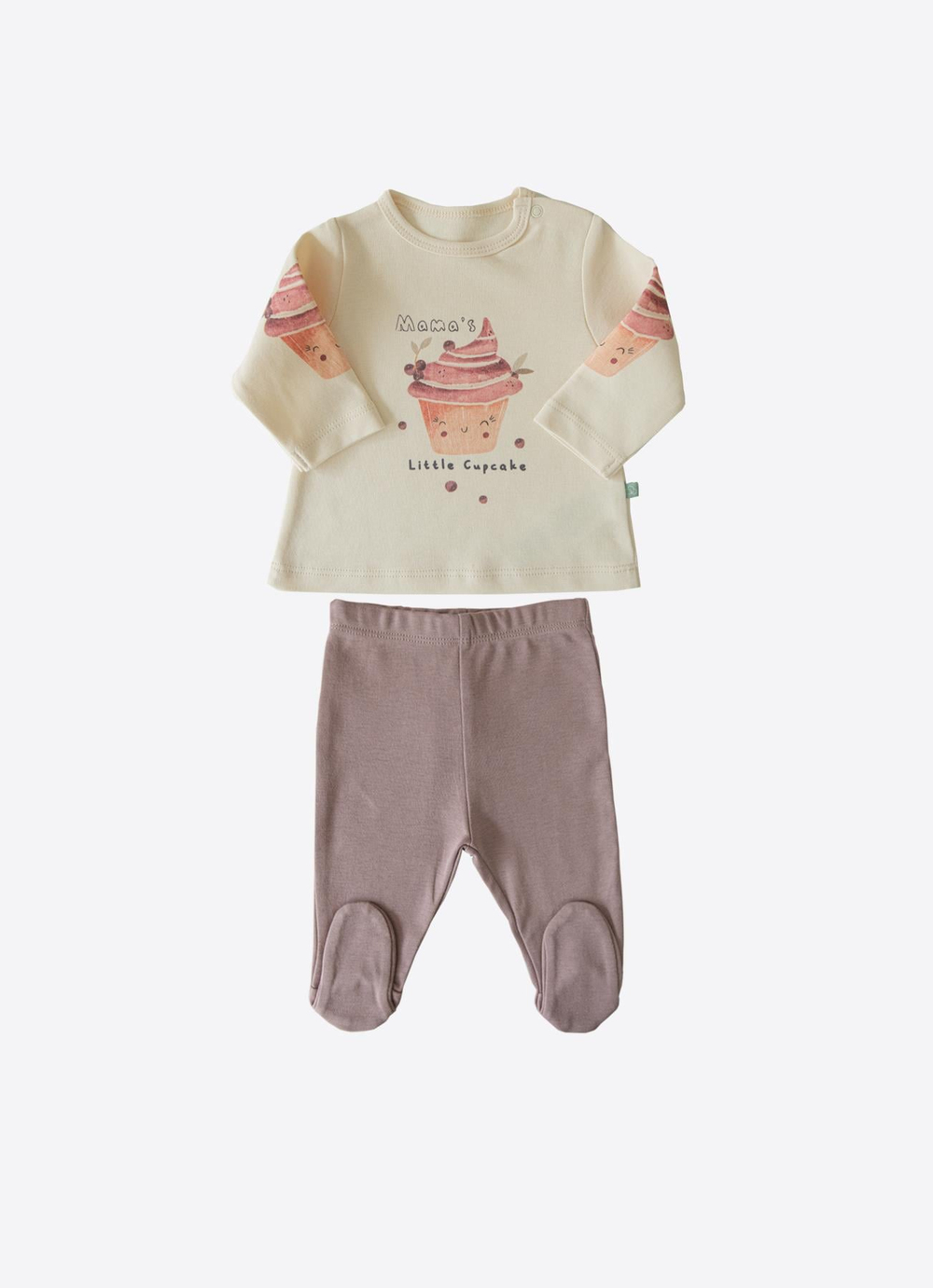 organik Little Cupcake 2li Takım Natural