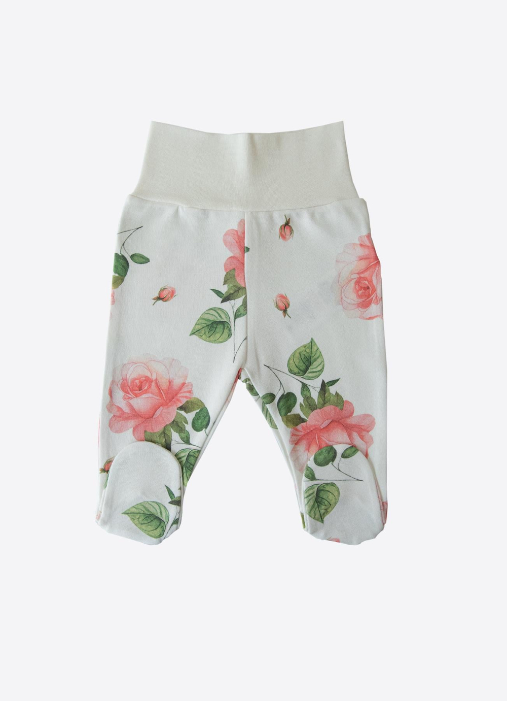 Organik Love Roses 5li Hastane Çıkış Set Ekru