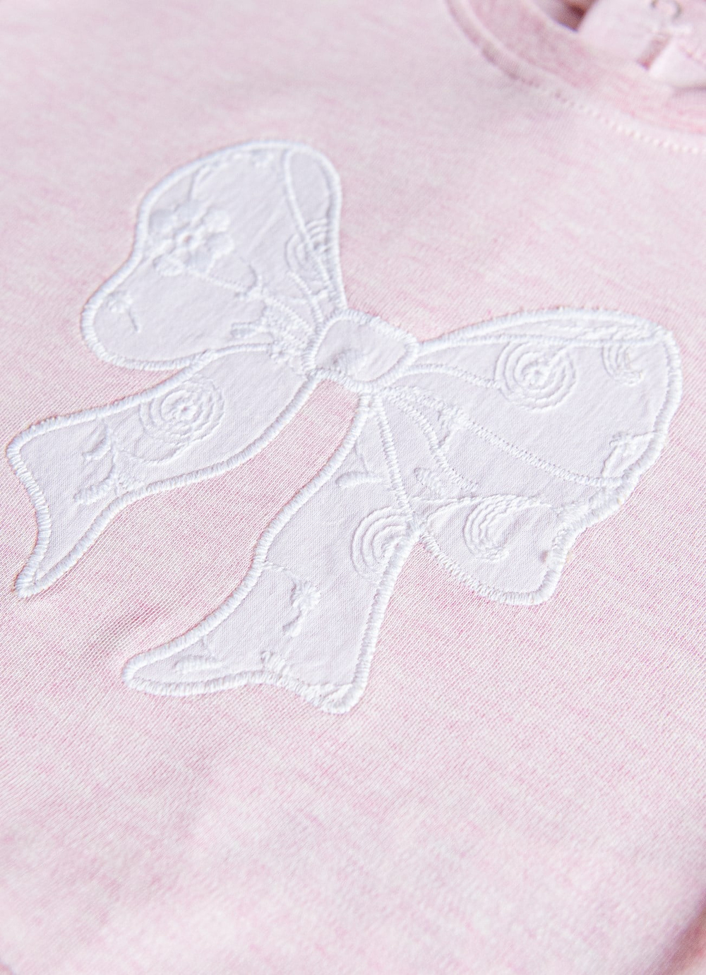 Organik Lovely Bow 2li Takım Pembe