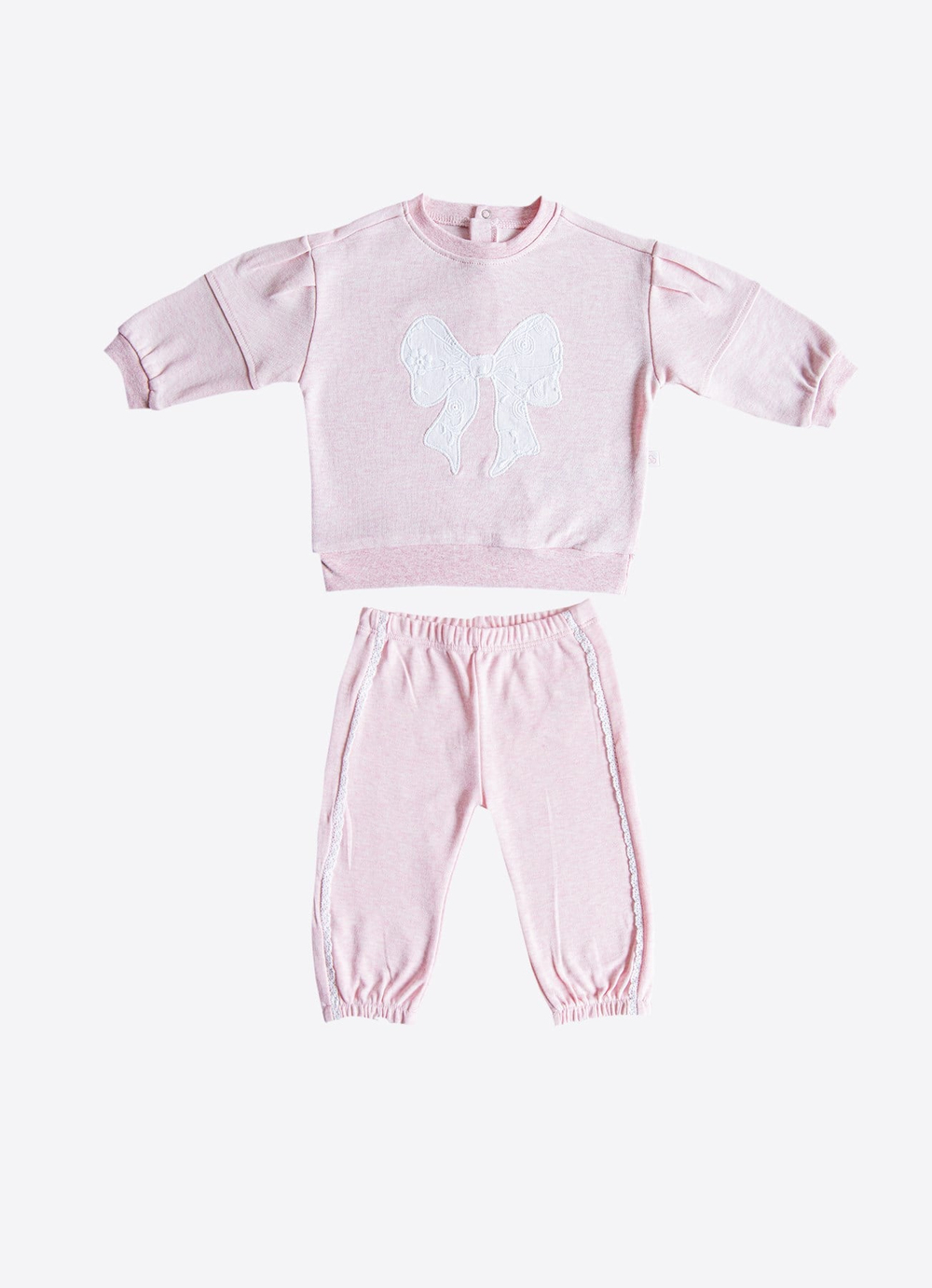Organik Lovely Bow 2li Takım Pembe