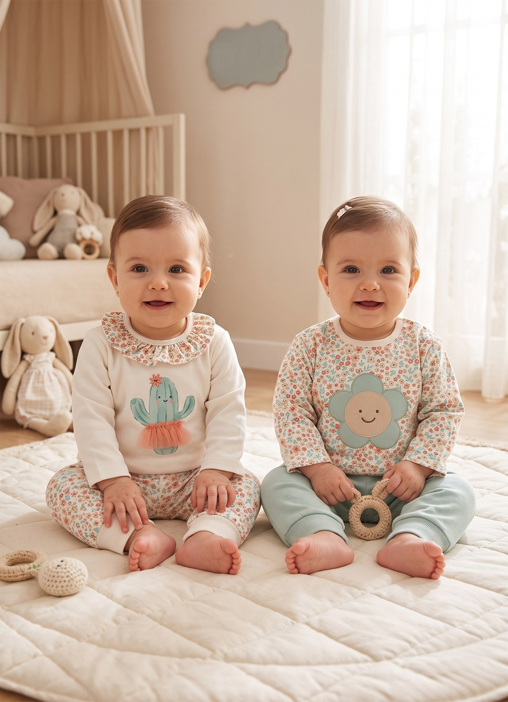 Organik Lulu 4lü Takım Mavi