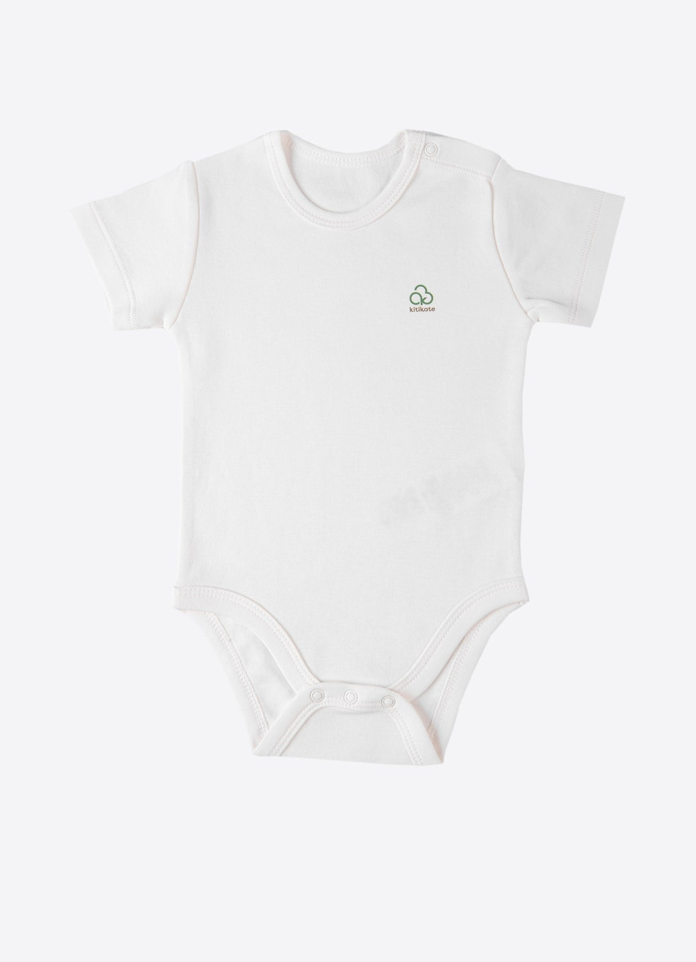 Organik New Basic Kısa Kol Body Bebek Boy Ekru