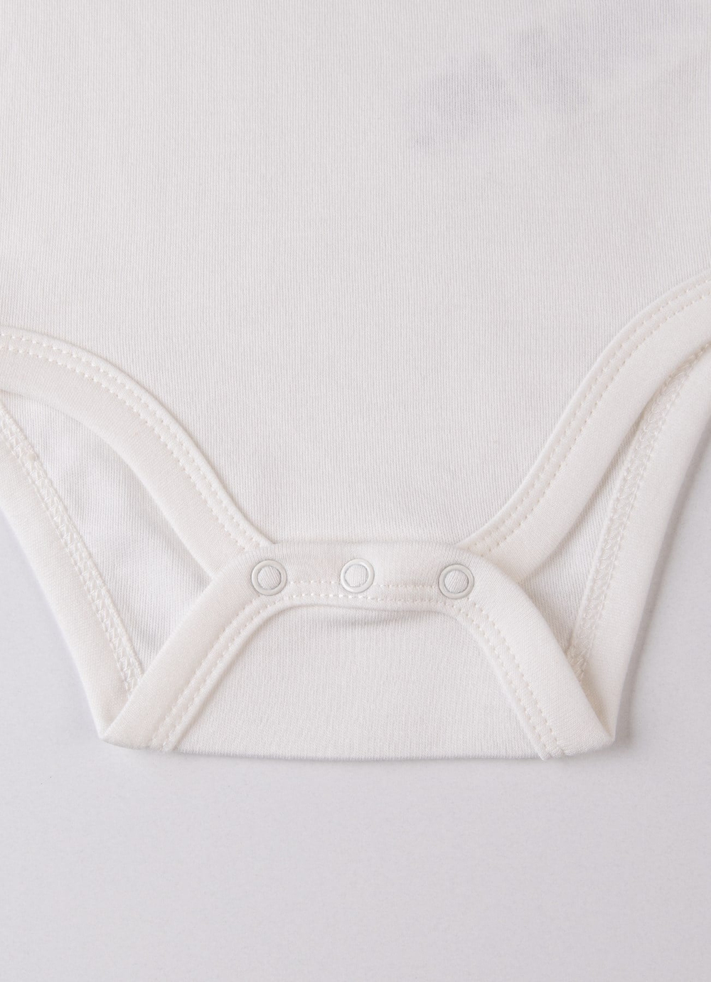 Organik New Basic Kısa Kol Body Bebek Boy Ekru