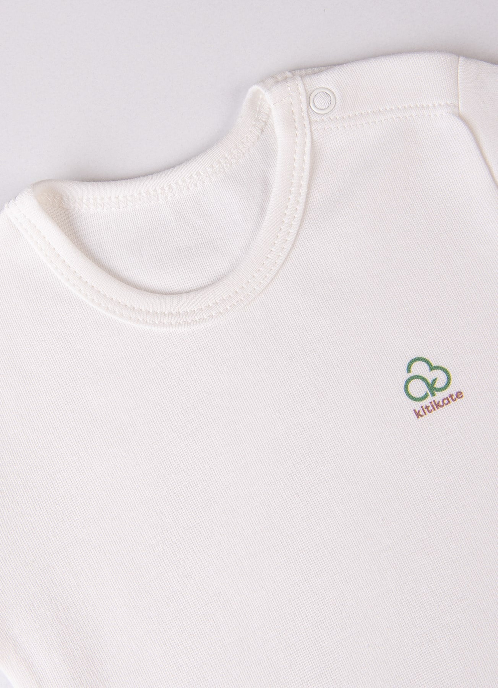 Organik New Basic Kısa Kol Body Bebek Boy Ekru